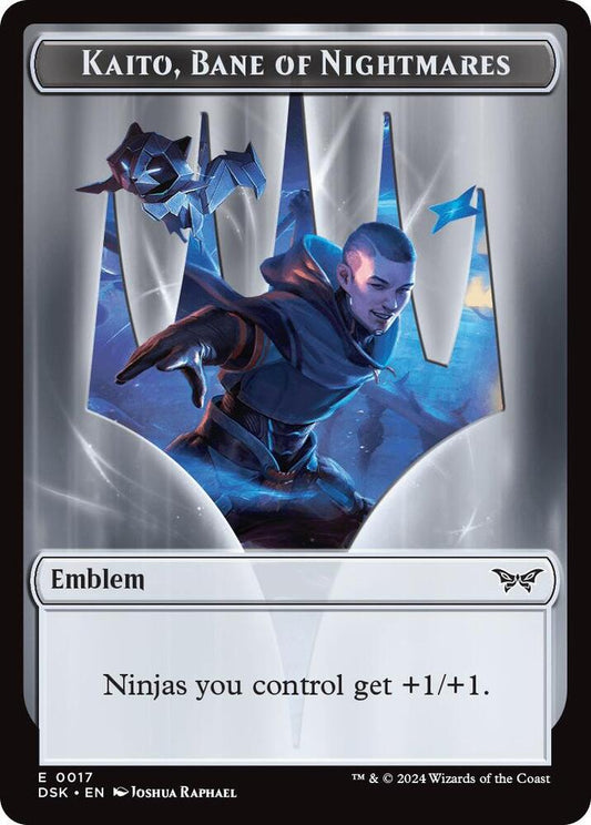 Emblem Kaito, Bane of Nightmares #17 // Gremlin #11 Token FOIL Duskmourn: House of Horror