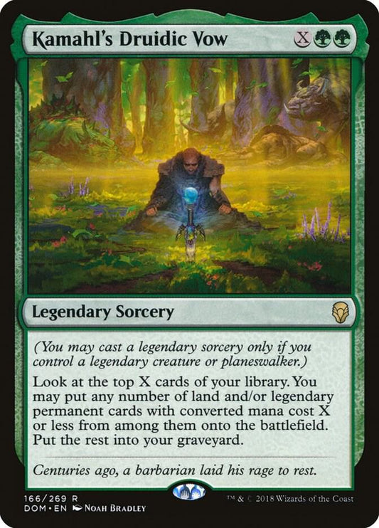 Kamahl's Druidic Vow #166 Dominaria