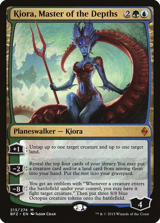 Kiora, Master of the Depths #213 FOIL Battle for Zendikar