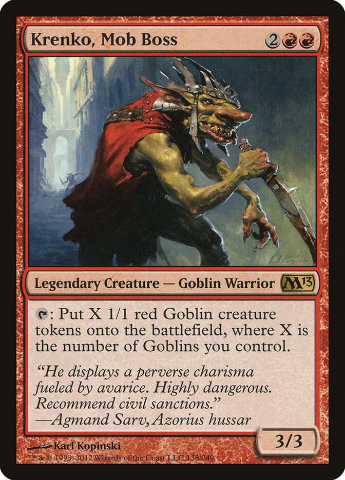 Krenko, Mob Boss #138 FOIL Magic 2013