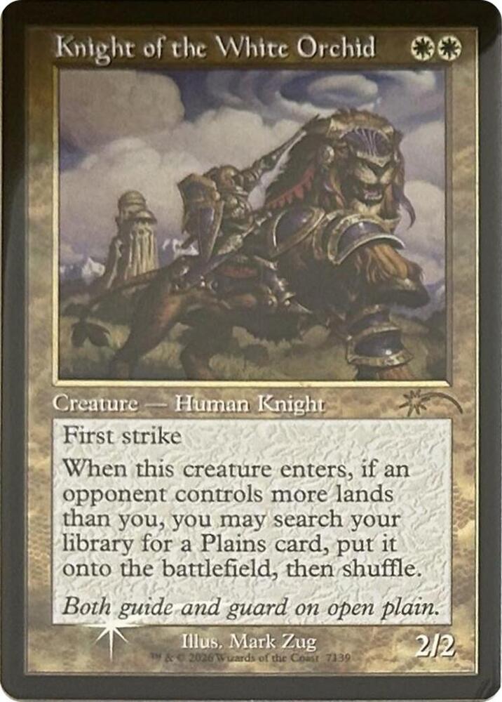 Knight of the White Orchid (Retro Frame) #7139 FOIL Secret Lair Drop Series