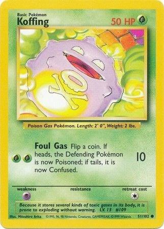 Koffing #51 Base Set