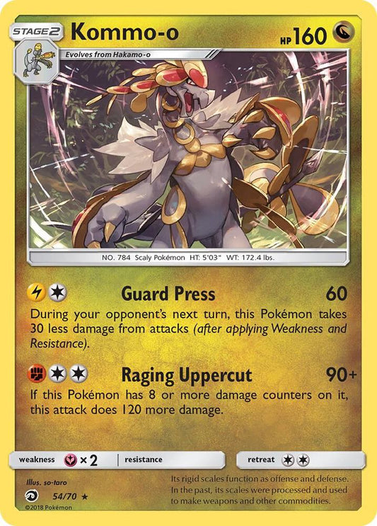 Kommo-o #54 HOLOFOIL Dragon Majesty