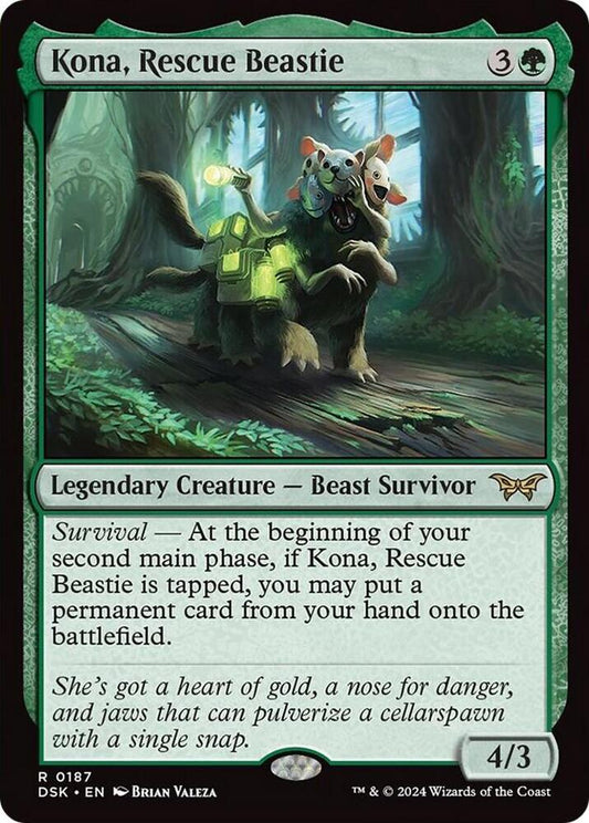 Kona, Rescue Beastie #187 FOIL Duskmourn: House of Horror