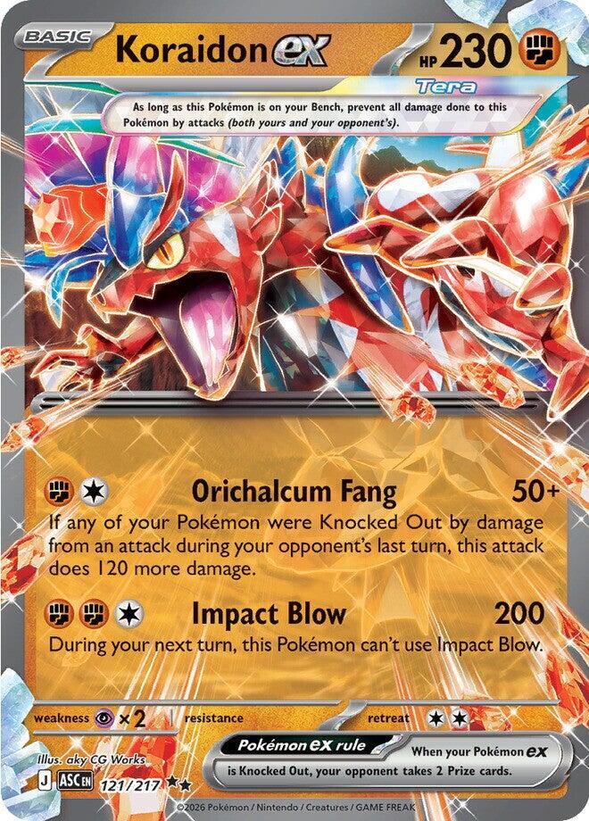 Koraidon EX #121 ME: Ascended Heroes