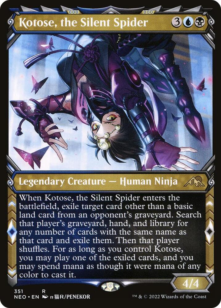 Kotose, the Silent Spider (Showcase) #351 FOIL Kamigawa: Neon Dynasty