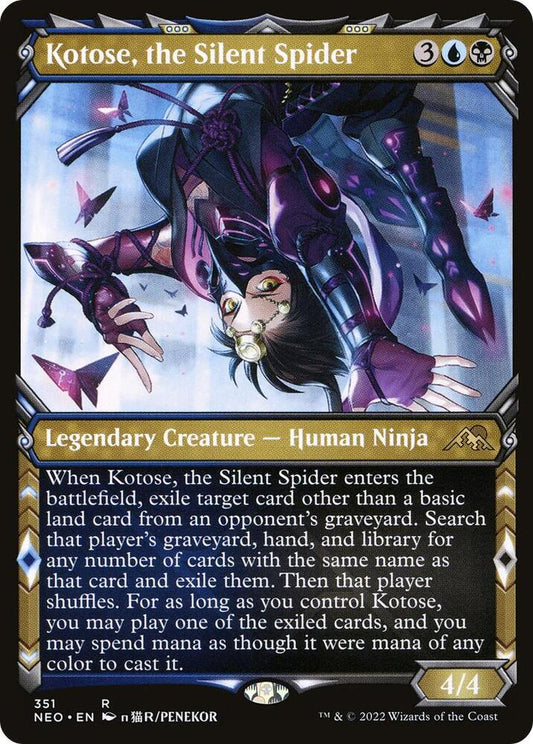 Kotose, the Silent Spider (Showcase) #351 FOIL Kamigawa: Neon Dynasty