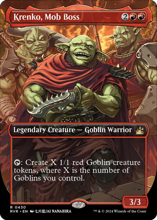 Krenko, Mob Boss #430 (Anime Borderless) Ravnica Remastered
