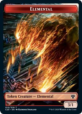 Kraken Token #6 // Elemental Token #10 Commander 2020