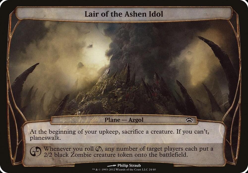 Lair of the Ashen Idol #24 Planechase 2012 (Oversize Cards)