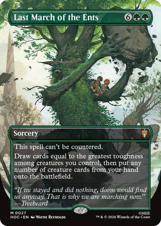 Last March of the Ents (Borderless) #27 FOIL The Hobbit: Eternal-Legal