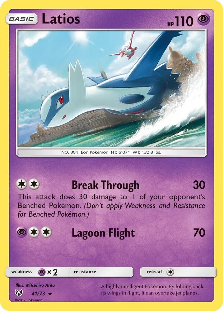Latios #41 REVERSE HOLOFOIL Shining Legends