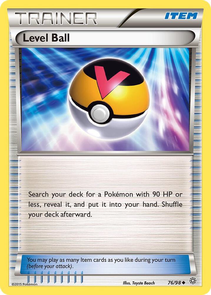 Level Ball #76 REVERSE HOLOFOIL XY - Ancient Origins