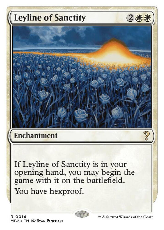 Leyline of Sanctity #14 (White Border) #149 Mystery Booster 2