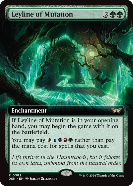 Leyline of Mutation #382 (Extended Art) Duskmourn: House of Horror