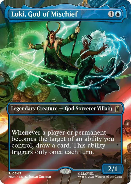 Loki, God of Mischief (Borderless) #343 FOIL Marvel Super Heroes