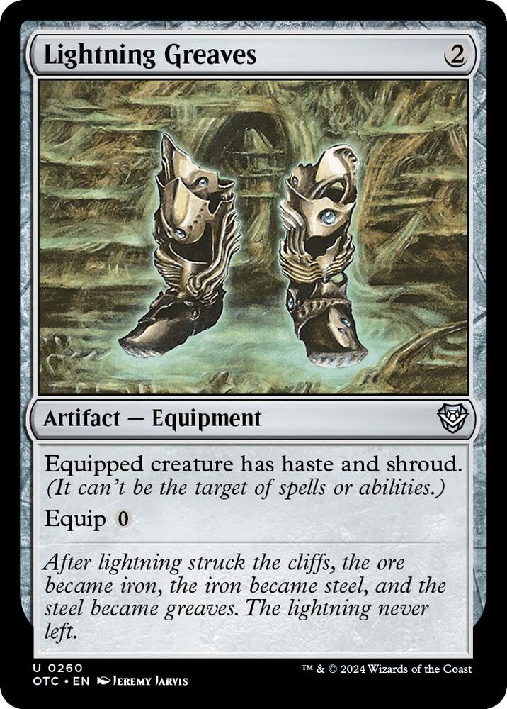 Lightning Greaves #260 Commander: Outlaws of Thunder Junction