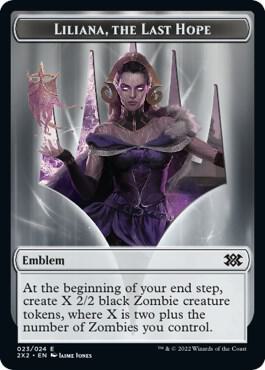 Liliana, the Last Hope Emblem #23 // Spirit Token #2 Double Masters 2022