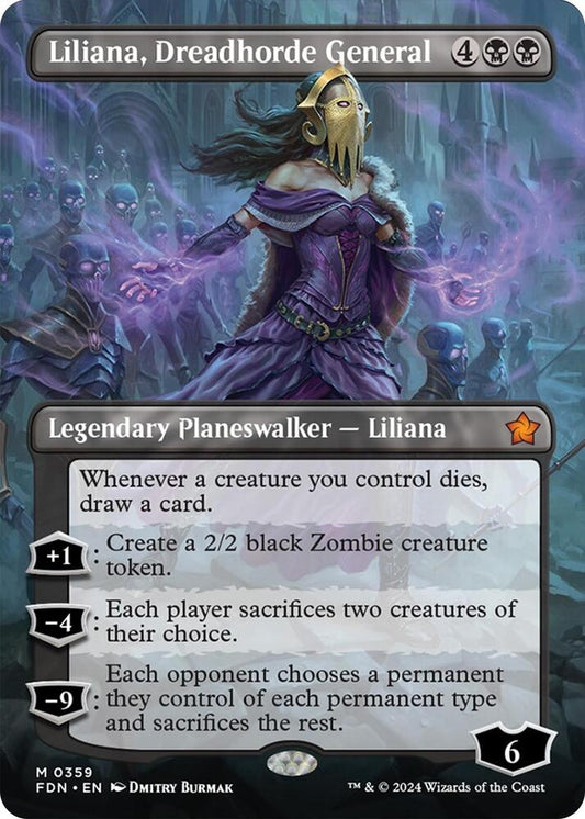 Liliana, Dreadhorde General #359 (Borderless) Foundations