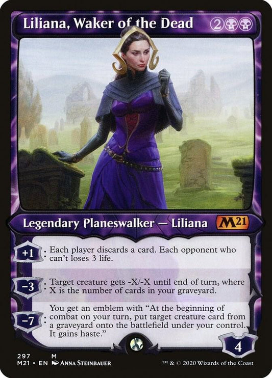 Liliana, Waker of the Dead #297 (Showcase) FOIL Core Set 2021