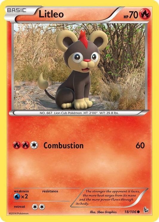 Litleo #18 REVERSE HOLOFOIL XY - Flashfire