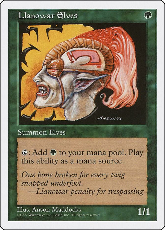 Llanowar Elves - Fifth Edition