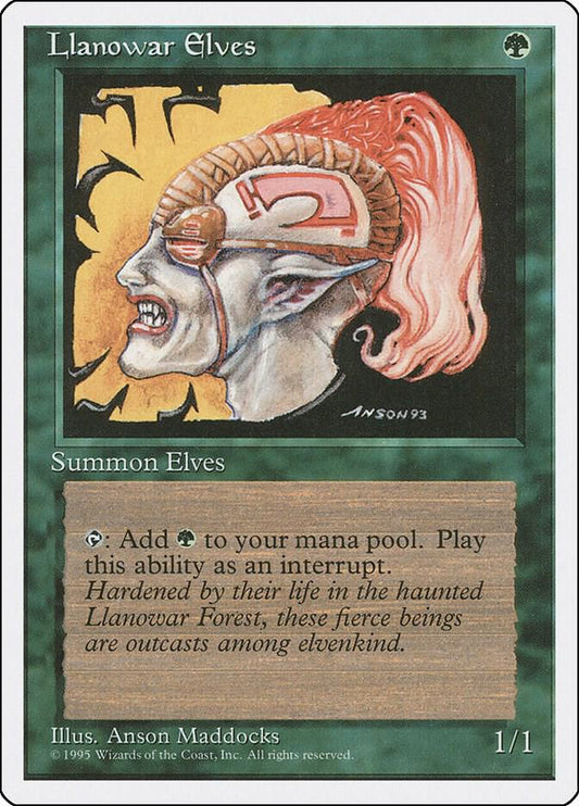 Llanowar Elves - Fourth Edition