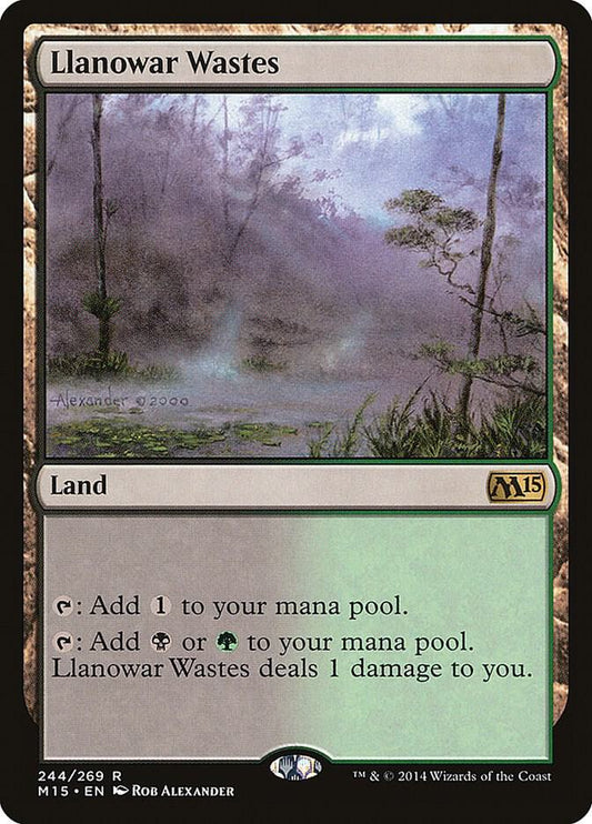 Llanowar Wastes #244 Magic 2015