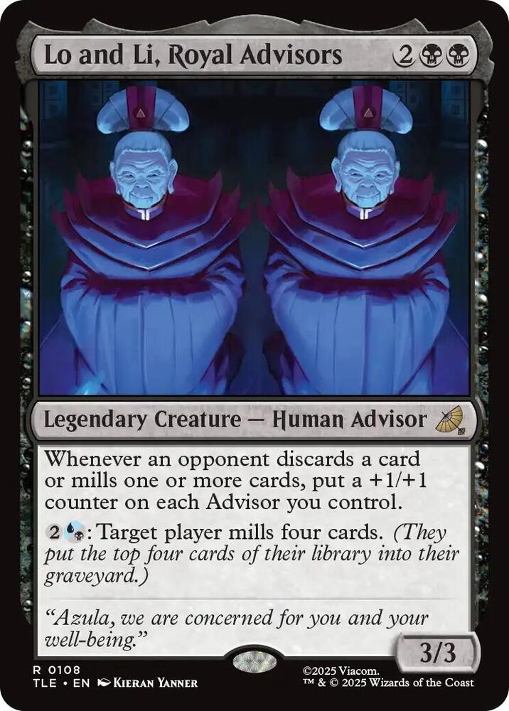 Lo and Li, Royal Advisors #108 FOIL Avatar: The Last Airbender: Eternal Legal