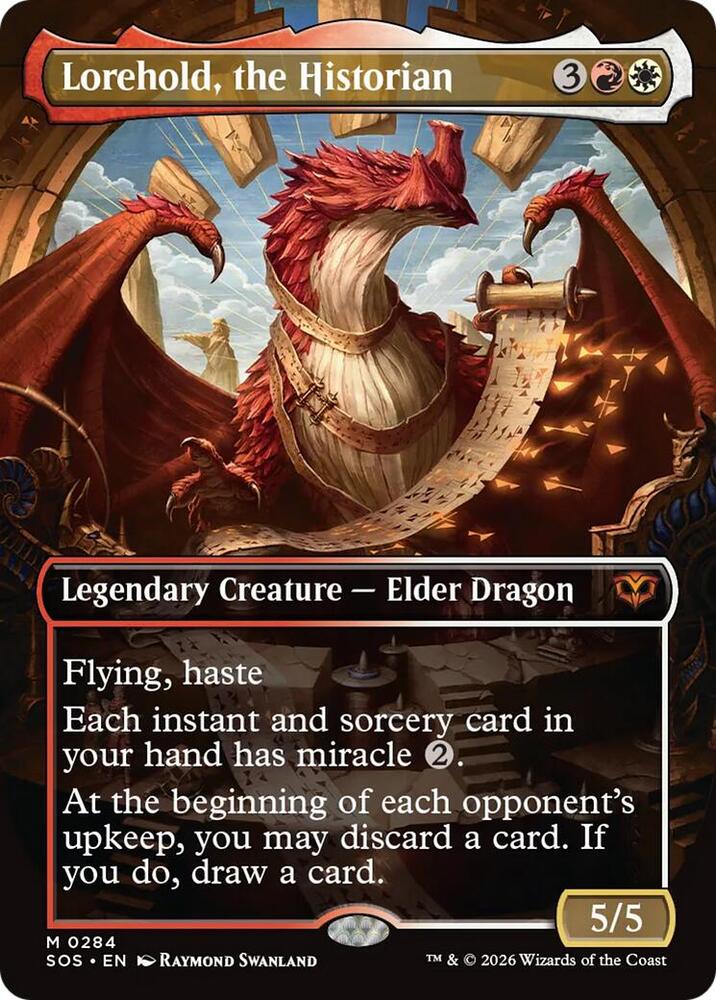 Lorehold, the Historian (Borderless) #284 Secrets of Strixhaven
