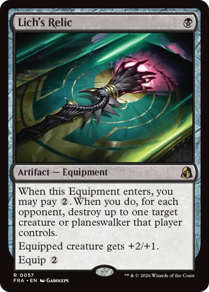 Lich's Relic #57 Reality Fracture