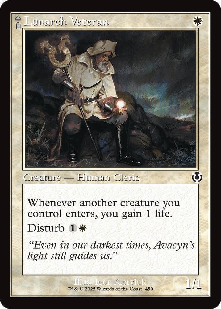 Lunarch Veteran (Retro Frame) #450 FOIL Innistrad Remastered