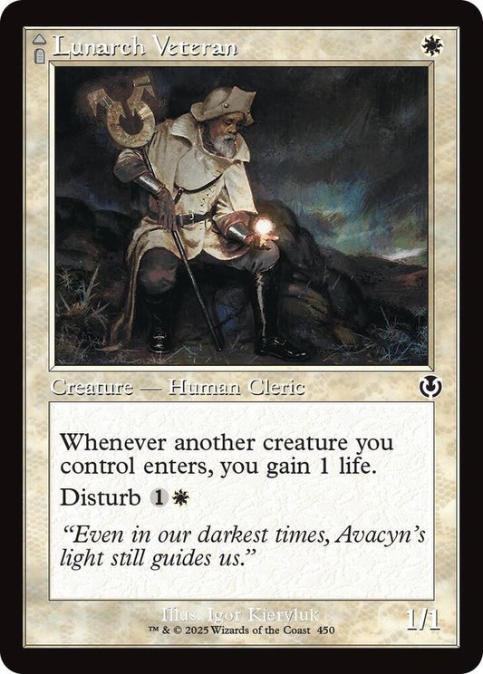 Lunarch Veteran (Retro Frame) #450 FOIL Innistrad Remastered