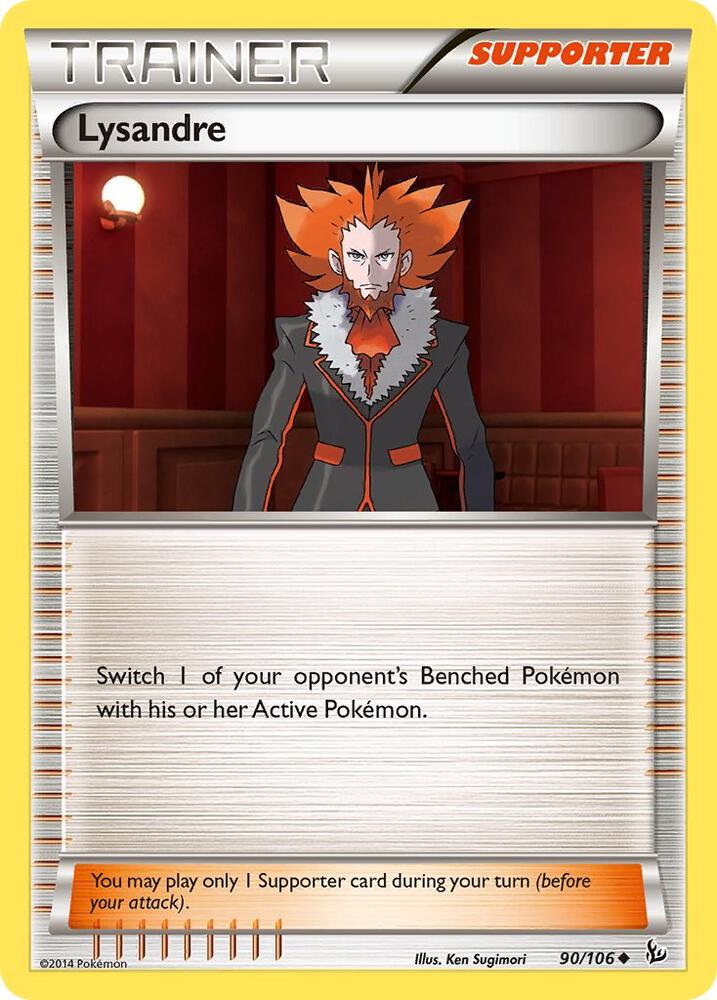 Lysandre #90 REVERSE HOLOFOIL XY - Flashfire