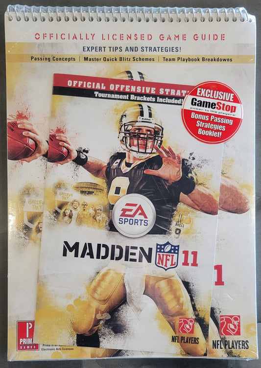 Madden NFL 2011 Gamestop Edition Prima Strategy Guide NEW/SEALED