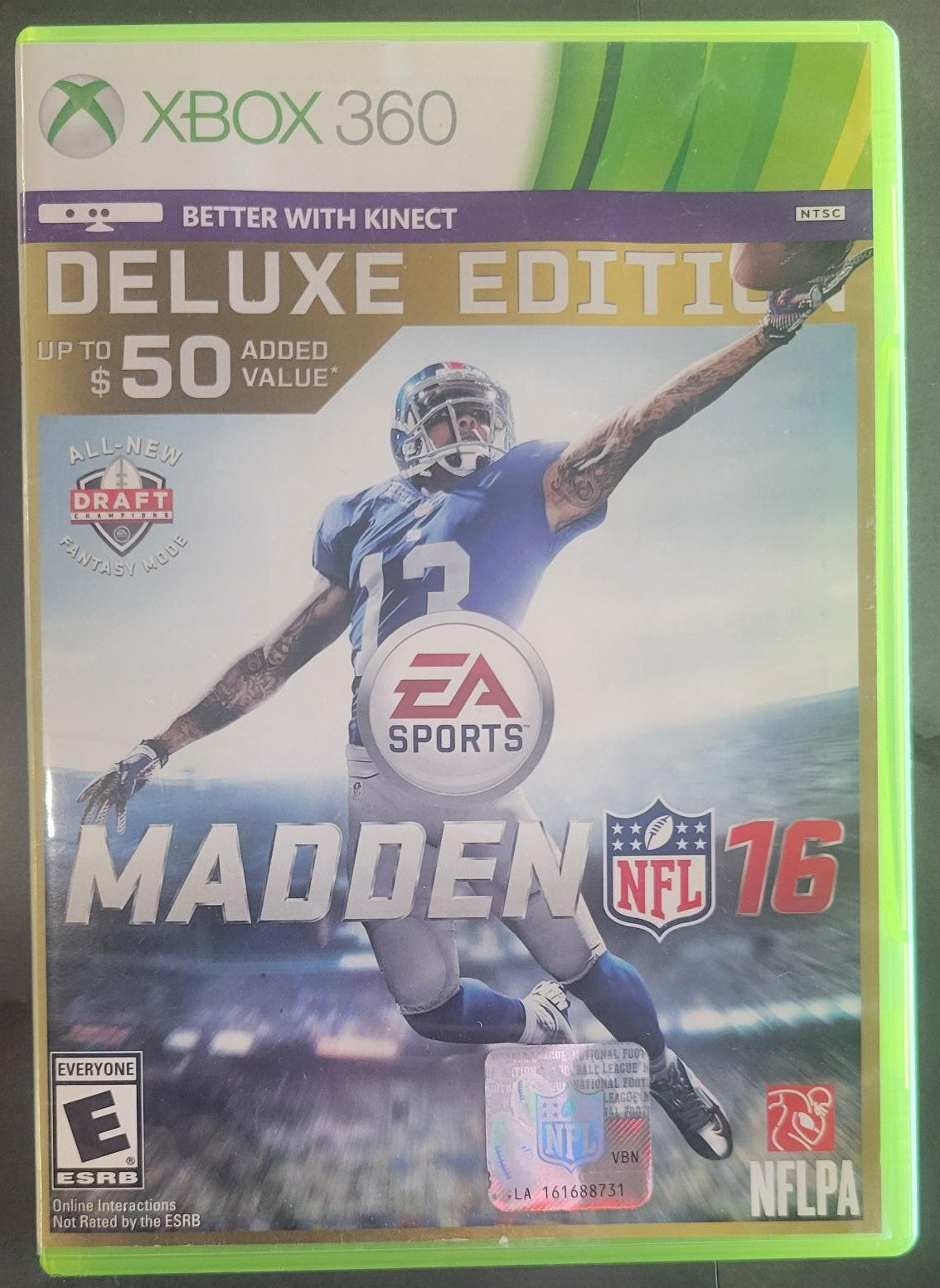 Xbox 360 Madden NFL 16 Deluxe Edition (No instructions)