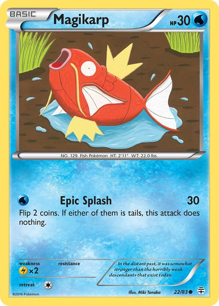 Magikarp #22 REVERSE HOLOFOIL Generations