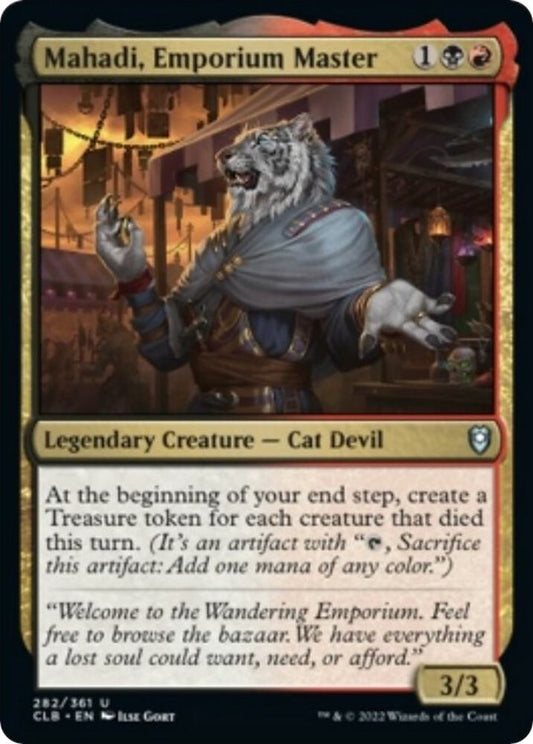 Mahadi, Emporium Master #282 FOIL Commander Legends: Battle for Baldur's Gate