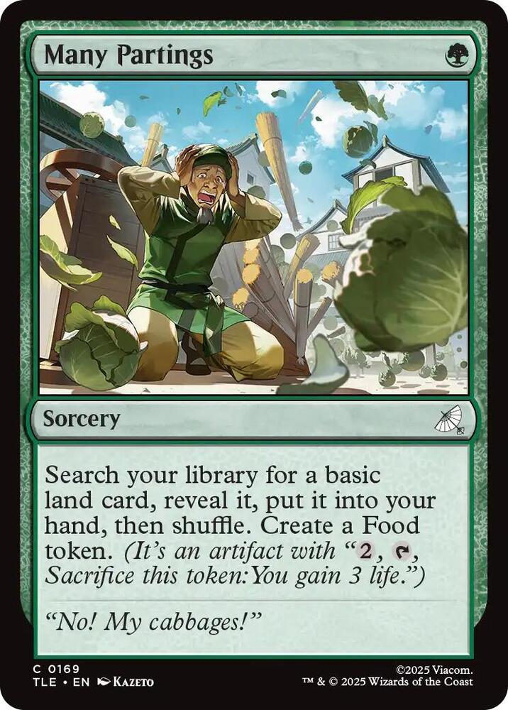 Many Partings #169 FOIL Avatar: The Last Airbender: Eternal-Legal
