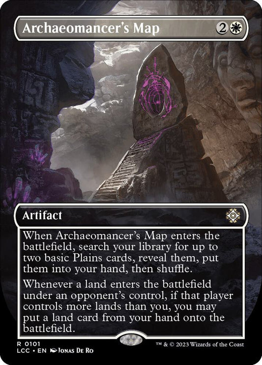 Archaeomancer's Map #101 (Borderless) Commander: The Lost Caverns of Ixalan