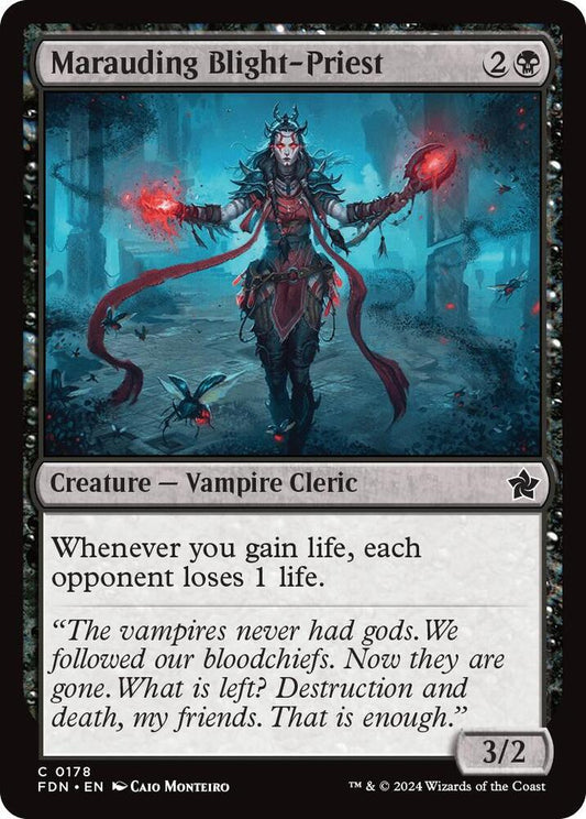 Marauding Blight-Priest #178 FOIL Foundations