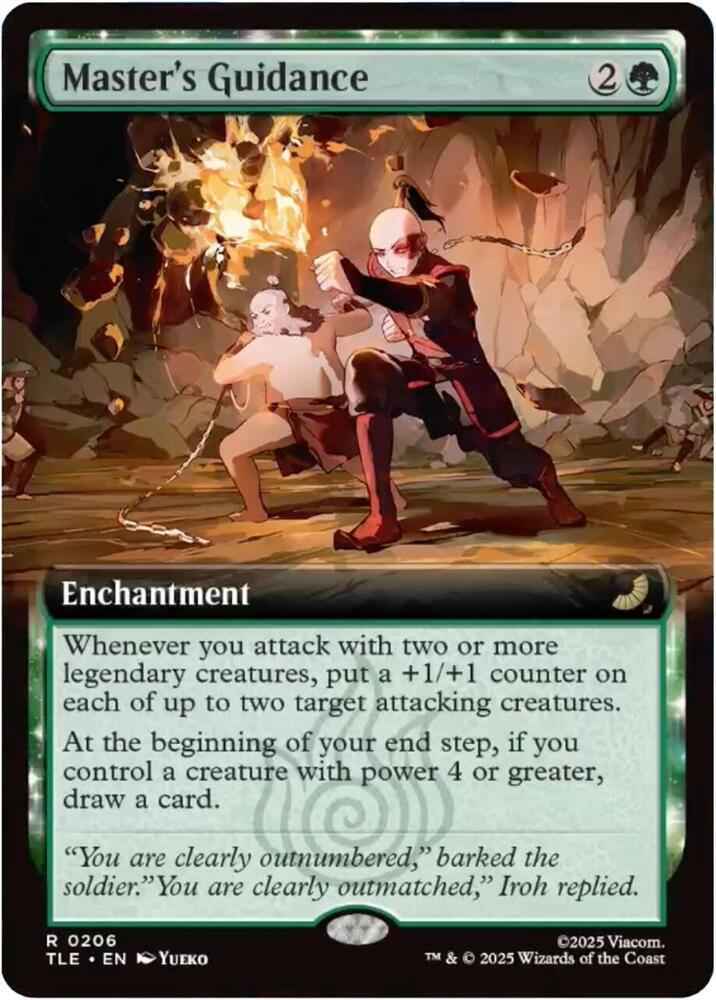 Master's Guidance (Extended Art) #206 FOIL Avatar: The Last Airbender: Eternal-Legal