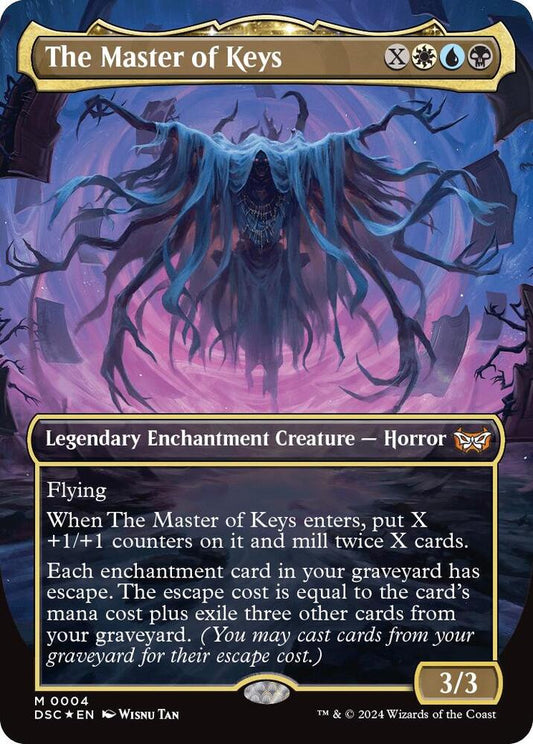 The Master of Keys #4 (Borderless) FOIL Commander: Duskmourn: House of Horror