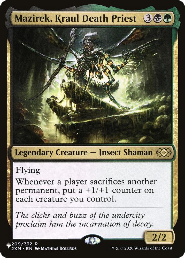 Mazirek, Kraul Death Priest #209 The List Reprints