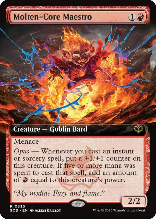 Molten-Core Maestro (Extended Art) #335 FOIL Secrets of Strixhaven