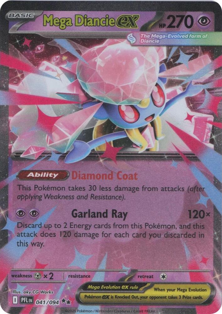 Mega Diancie EX #41 ME02: Phantasmal Flames
