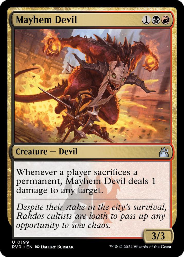 Mayhem Devil #199 Ravnica Remastered