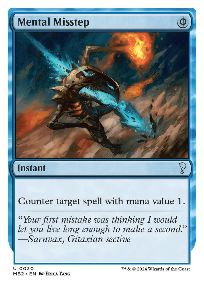 Mental Misstep (White Border) #30 Mystery Booster 2
