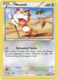 Meowth #114 FOIL XY - BREAKthrough