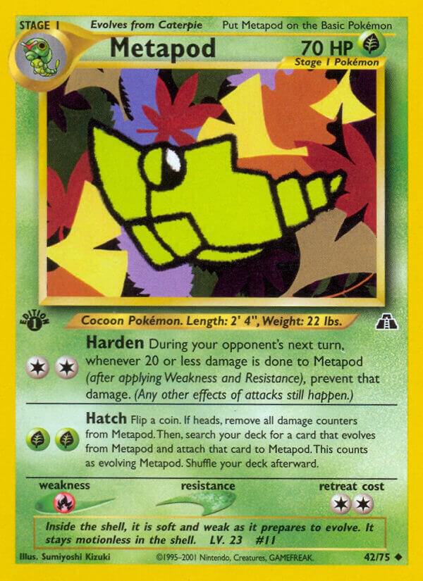 Metapod (1st Edition) #42 Neo Discovery